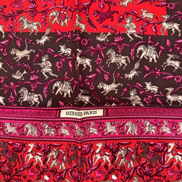 Hermes Chase En Inde Silk Scarf - Picture 3 of 7